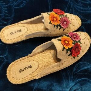 Soludos floral espadrilles size 11